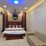 Hotel room in Orai with modern amenities at Navodaya Sarovar